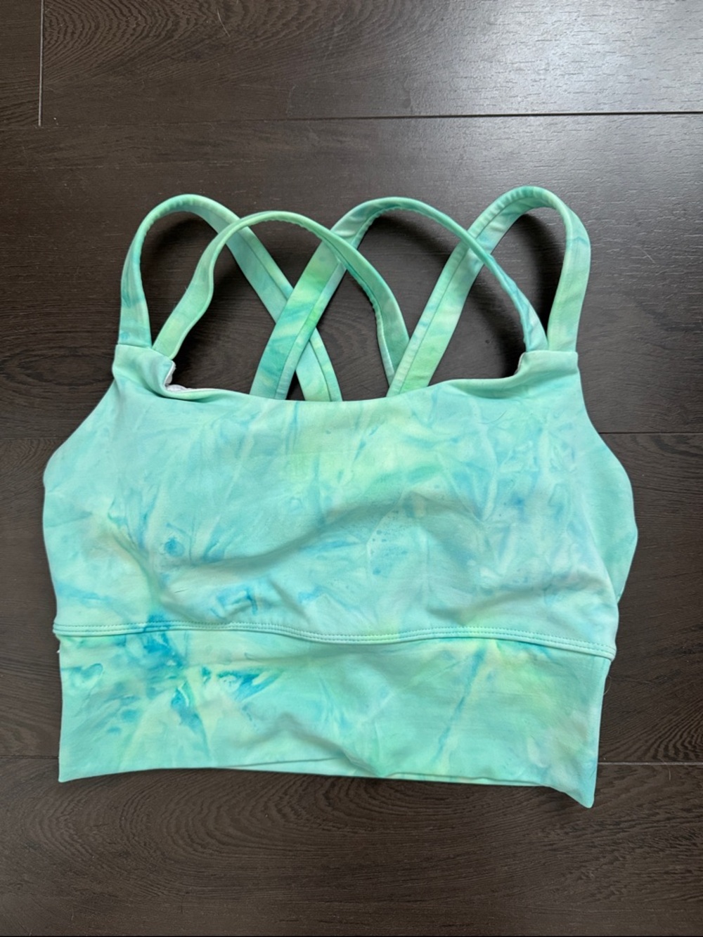 Senita Athletics Key Lime Tie-Dye Sierra Sports Bra